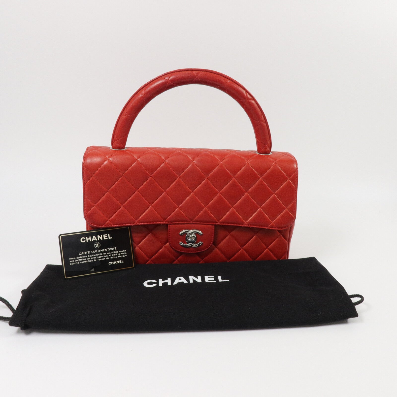 CHANEL 羊皮皮革Vintage Hand Bag手挽袋