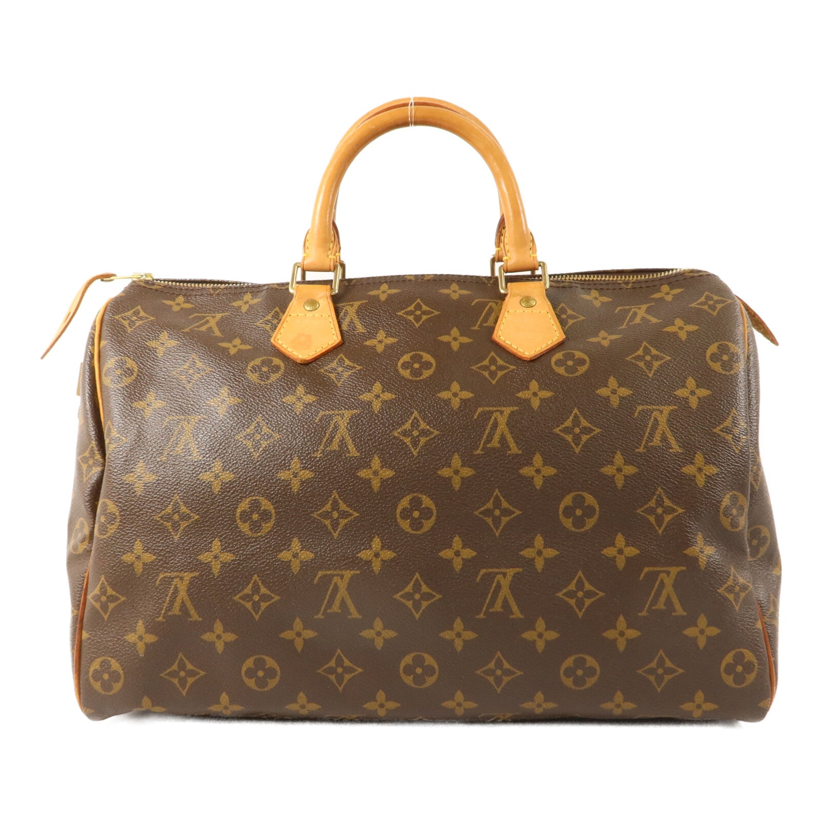 LOUIS VUITTON Monogram Speedy 35金扣手挽袋