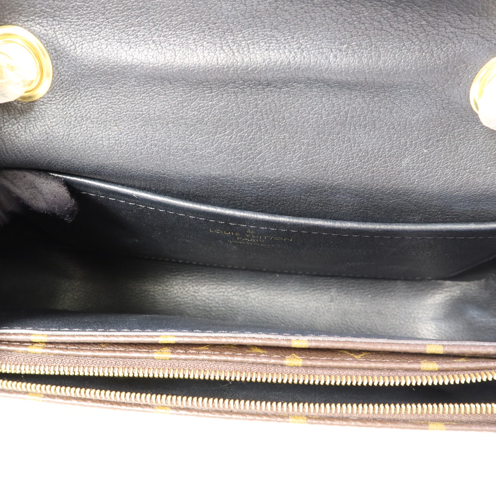 LOUIS VUITTON Monogram Marceau金扣肩背袋棕色