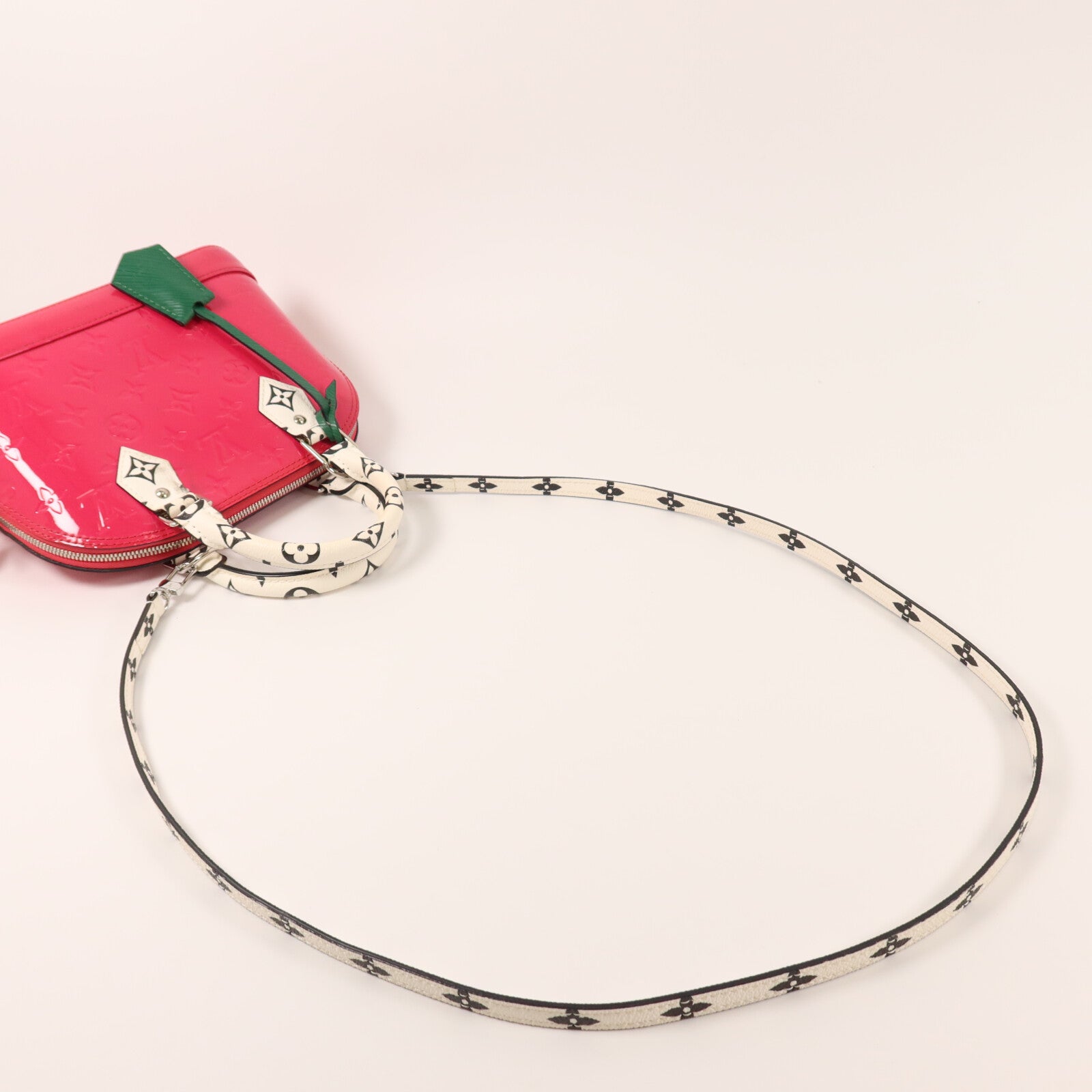 LOUIS VUITTON Monogram Vernis Alma BB手挽肩背兩用袋