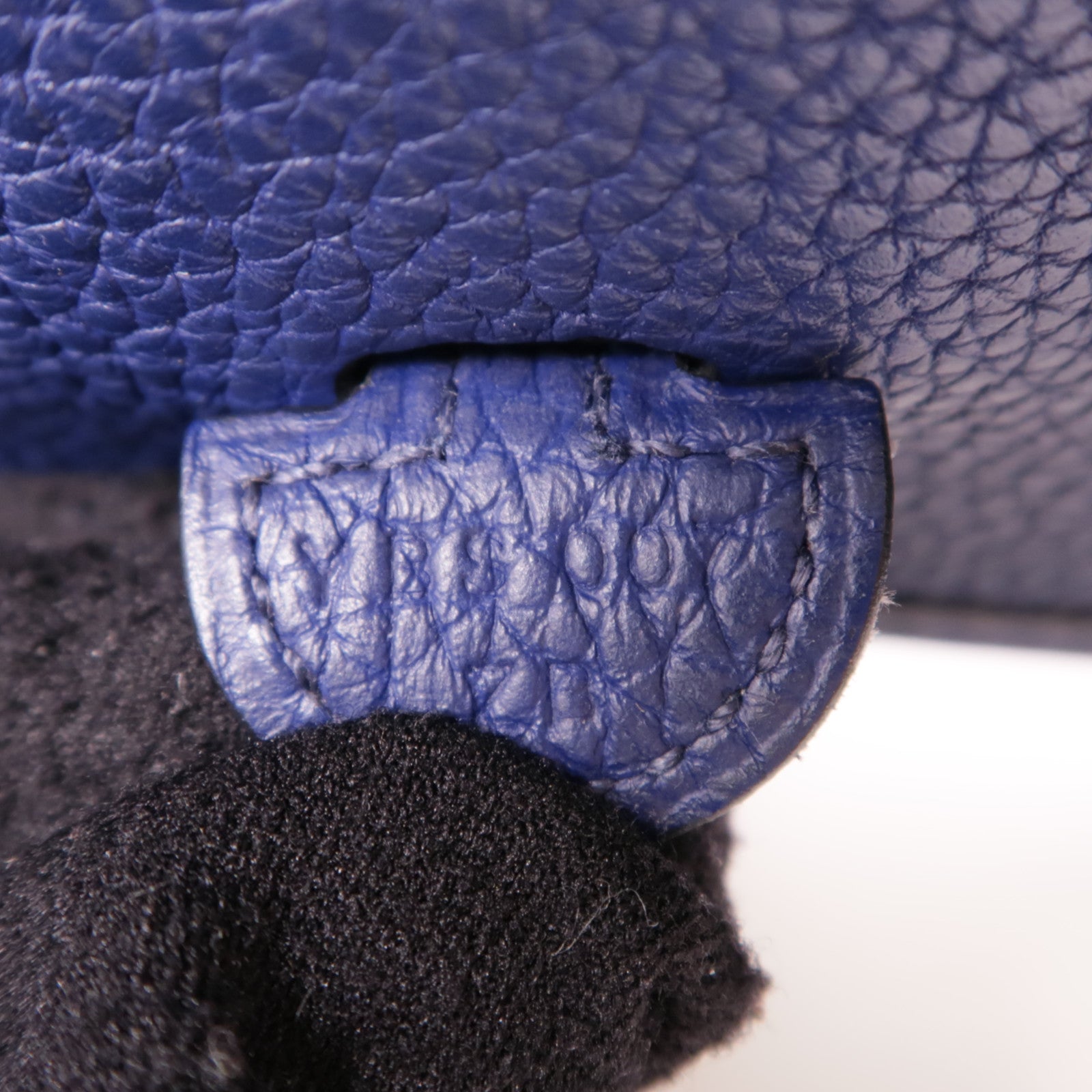 HERMES Clemence皮革Evelyne TPM金扣肩背袋Bleu Saphir