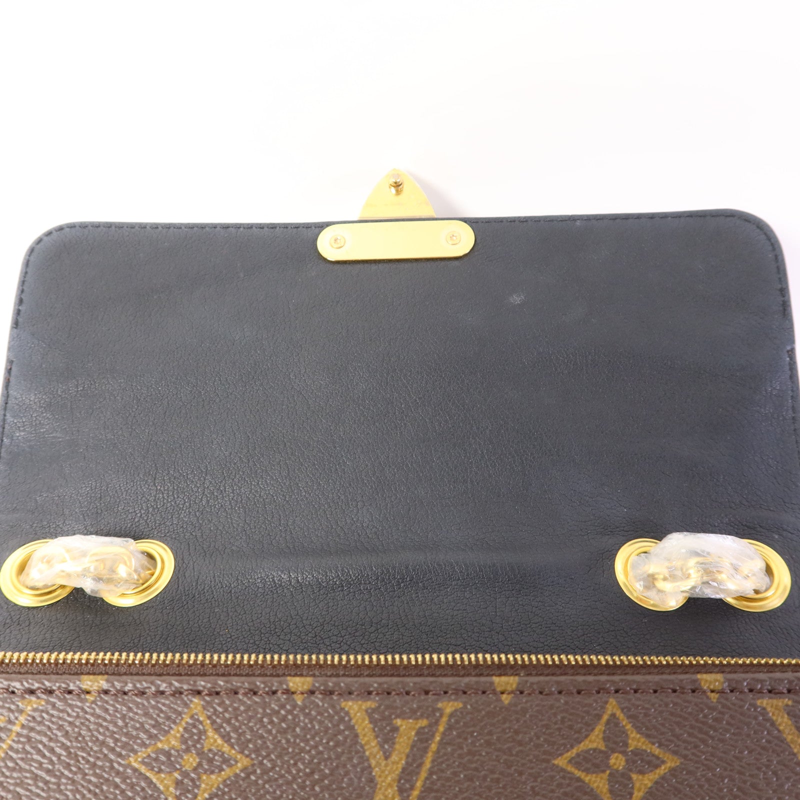 LOUIS VUITTON Monogram Marceau金扣肩背袋棕色