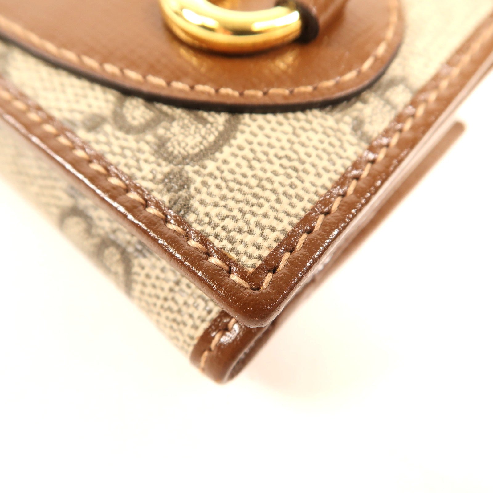 GUCCI 【激減優惠】塗層帆布Wallet金扣錢包