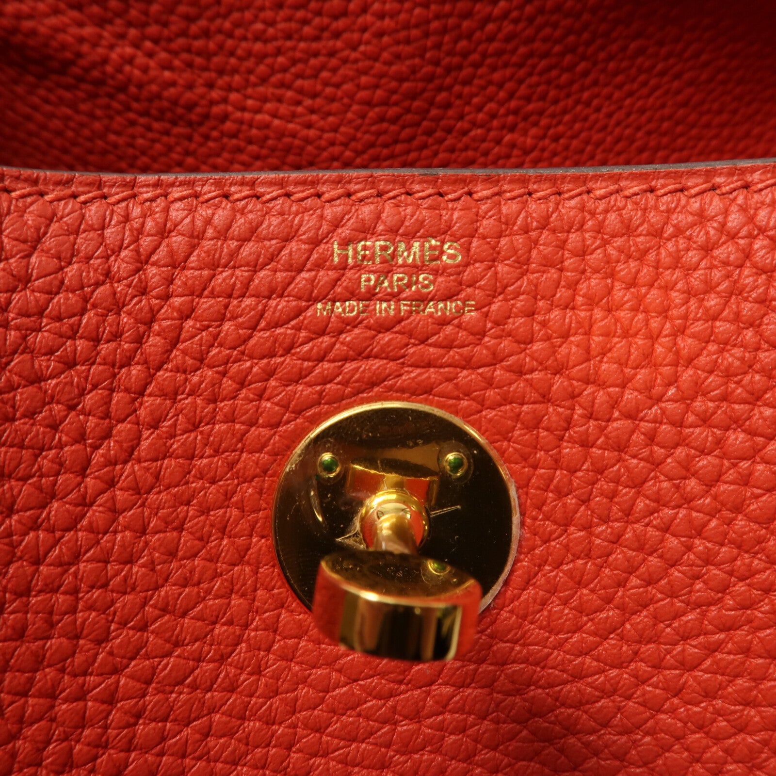 HERMES Clemence皮革Lindy 26手挽肩背兩用袋