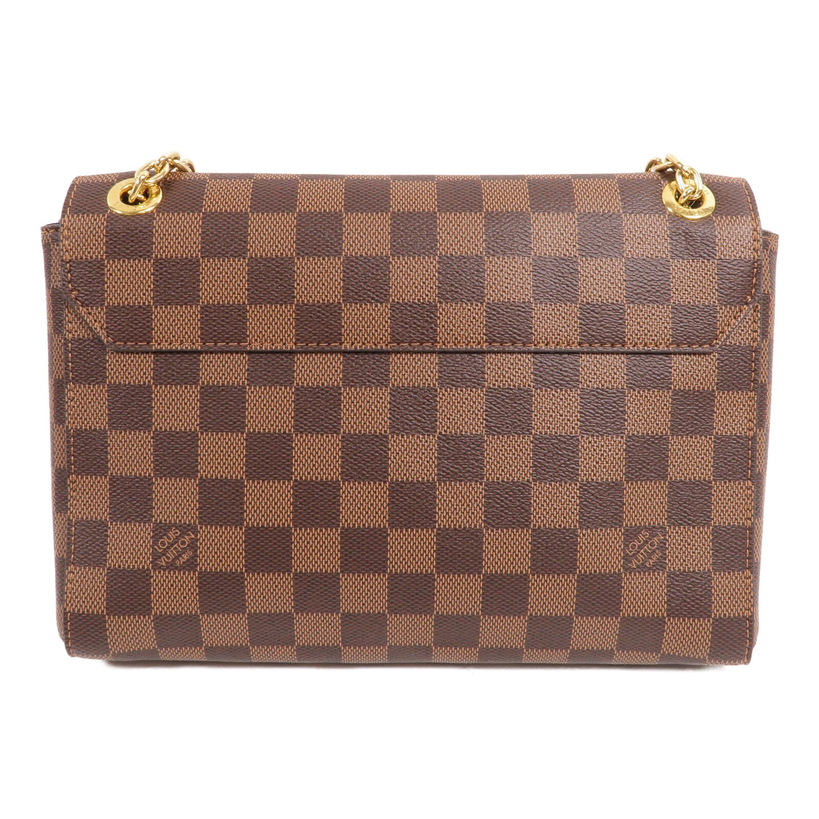 LOUIS VUITTON Damier Vavin PM金扣鏈帶肩背袋