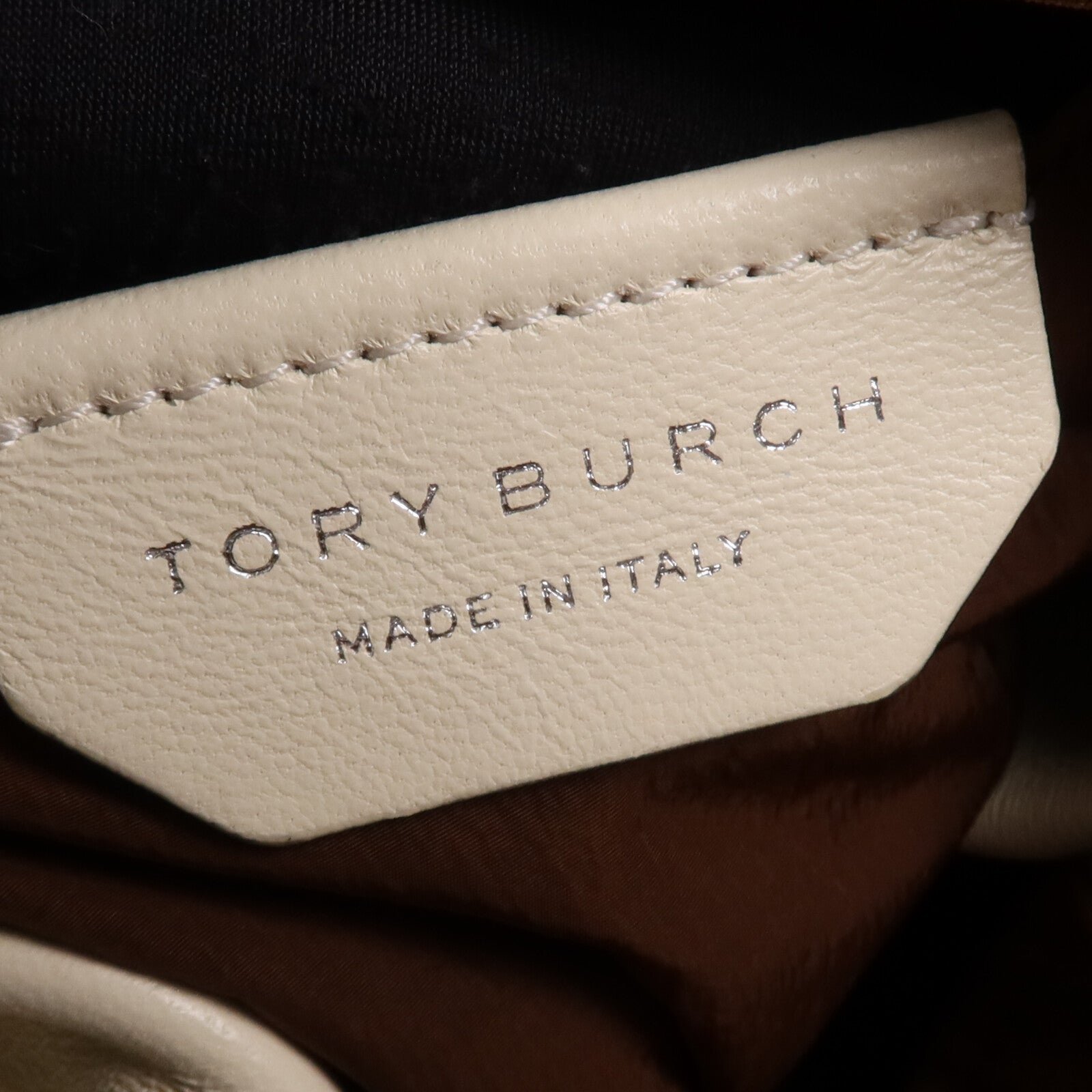 Tory Burch 帆布Large Zip銀扣肩背袋