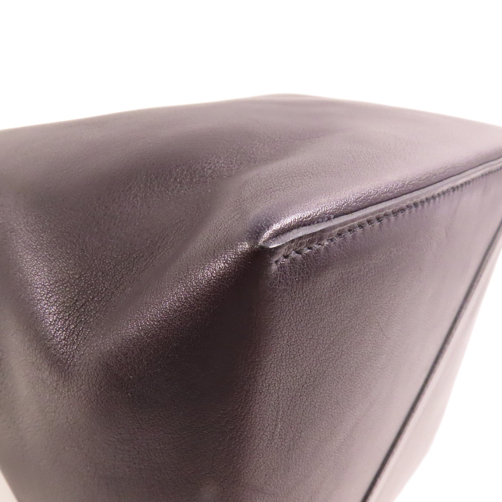 HERMES Licol 17 Shoulder Bag Swift Leather Black