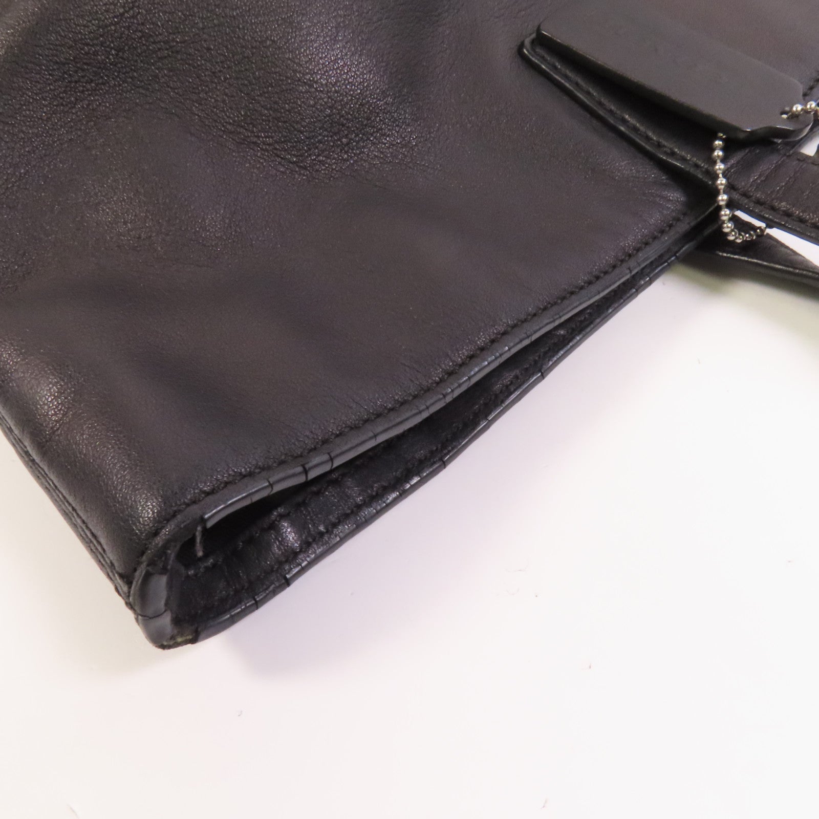 COACH 【激減優惠】牛皮皮革Shoulder Bag銀扣肩背袋