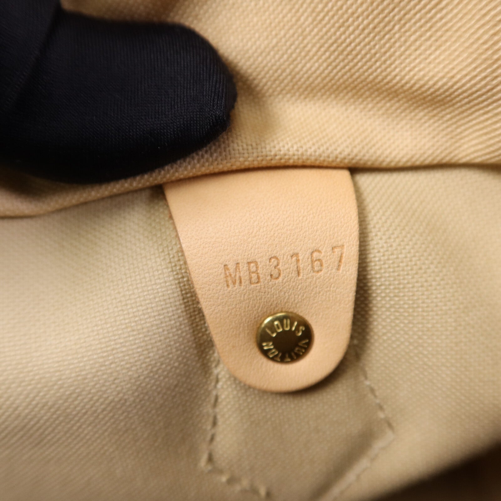 LOUIS VUITTON Damier Azur Speedy 30金扣手挽袋