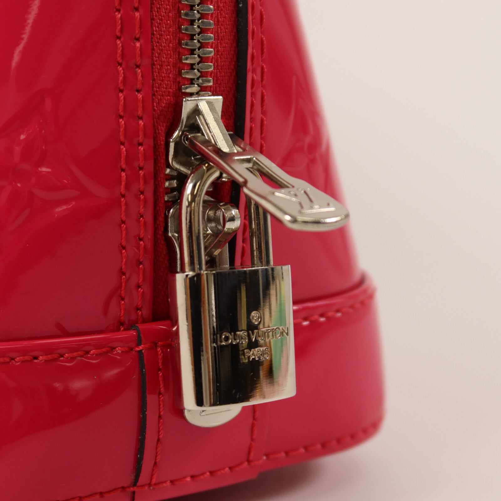 LOUIS VUITTON Monogram Vernis Alma BB手挽肩背兩用袋