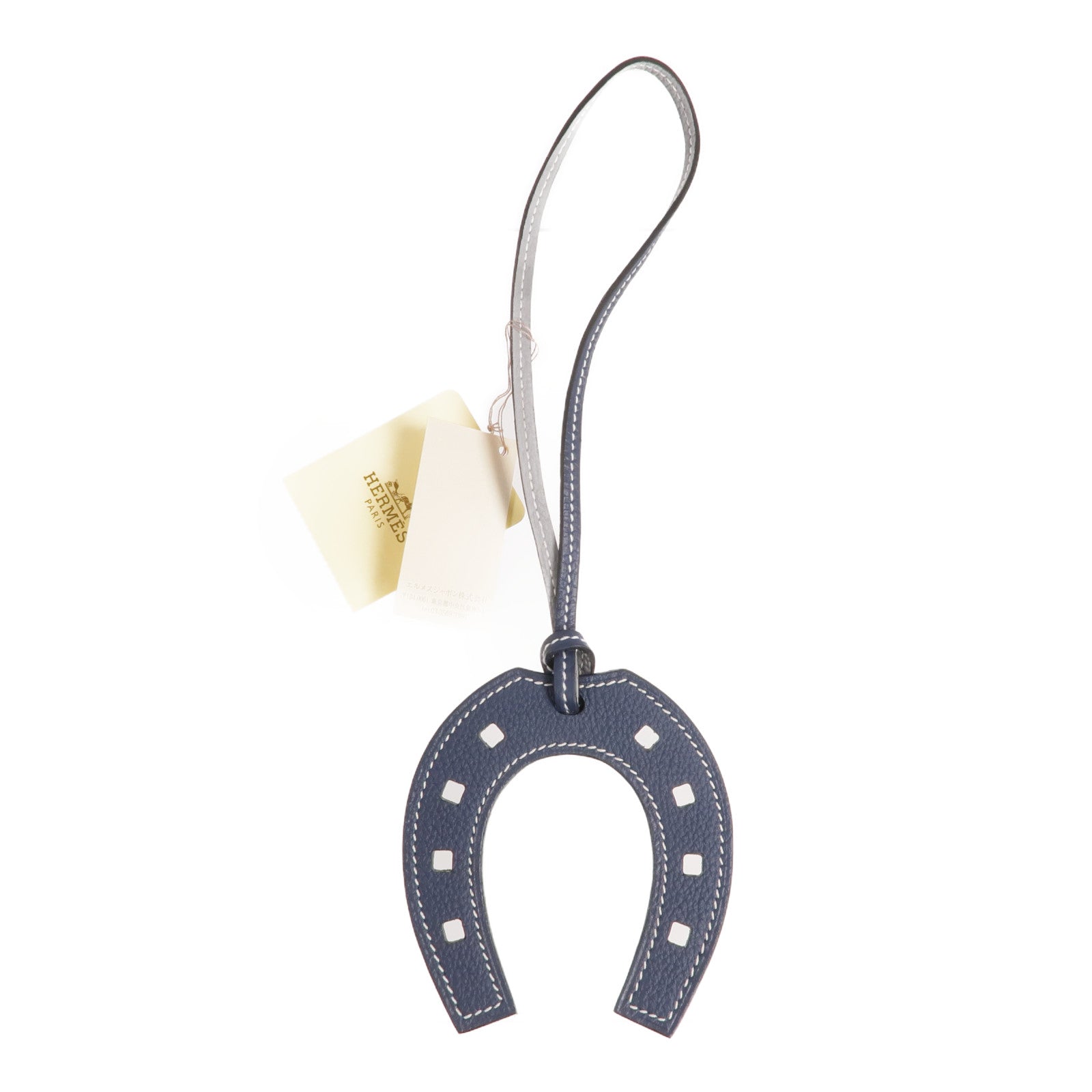 HERMES Togo皮革Paddock Horse Shoe Charm掛飾