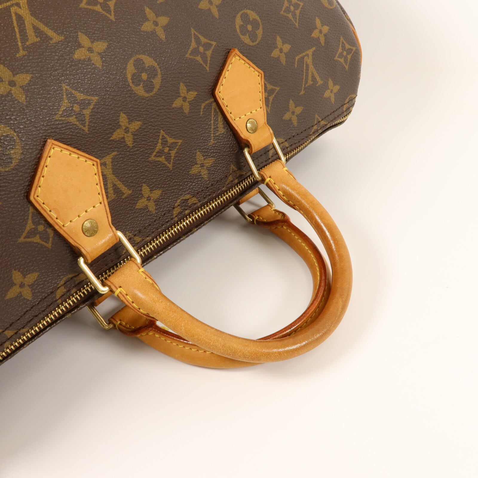 LOUIS VUITTON Monogram Speedy 35金扣手挽袋