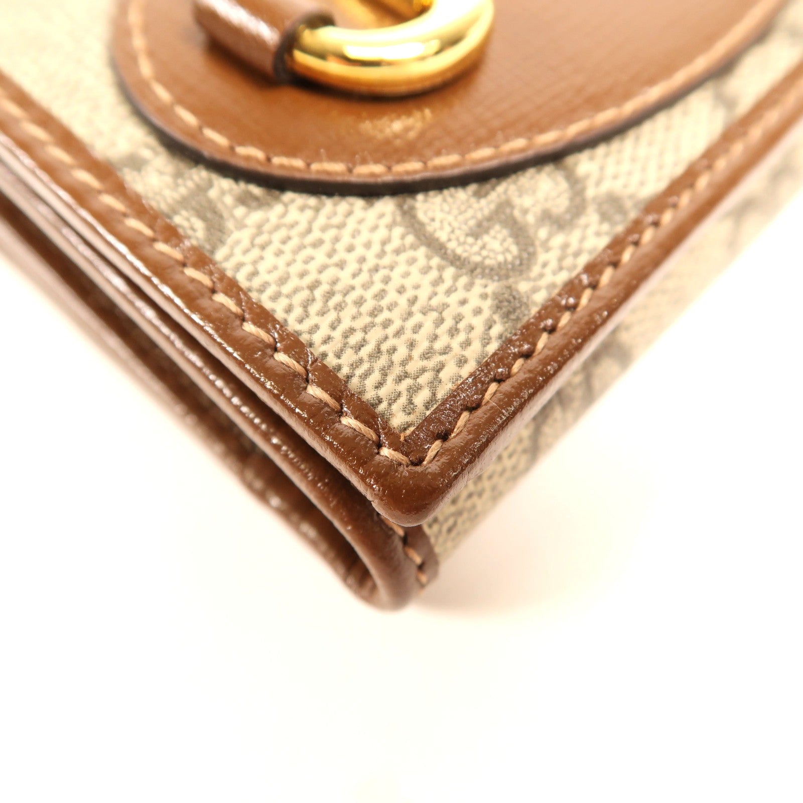 GUCCI 塗層帆布Wallet金扣錢包