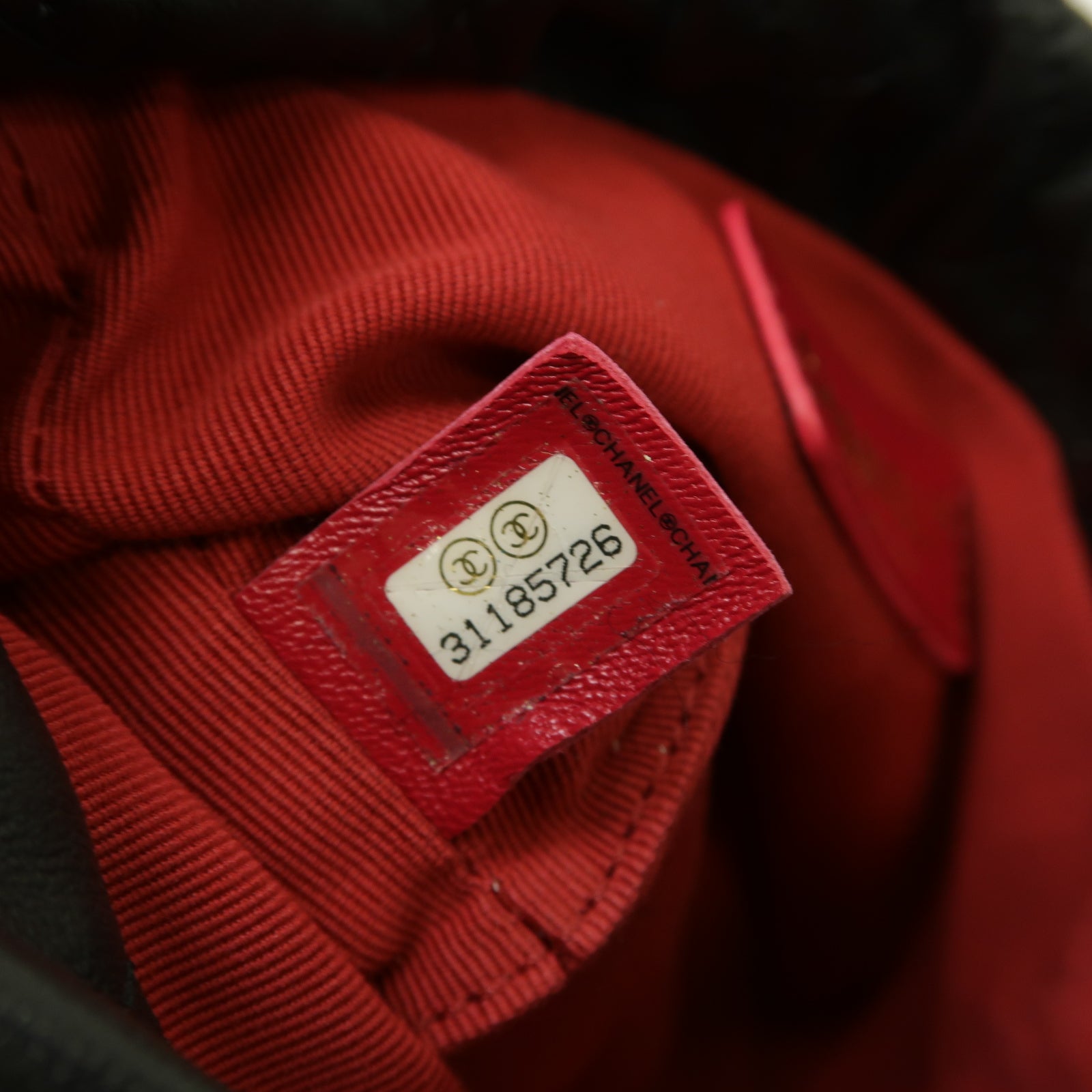 CHANEL 菱格羊皮皮革Shoulder Bag金扣肩背袋黒色