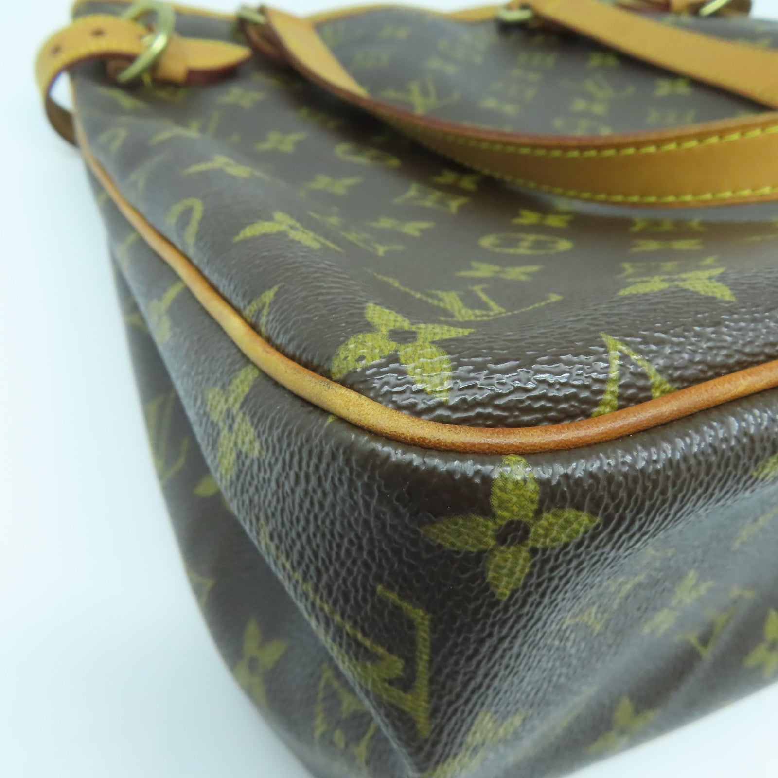 LOUIS VUITTON 【清倉大減價】Monogram Batignolles Vertical金扣肩背袋啡色