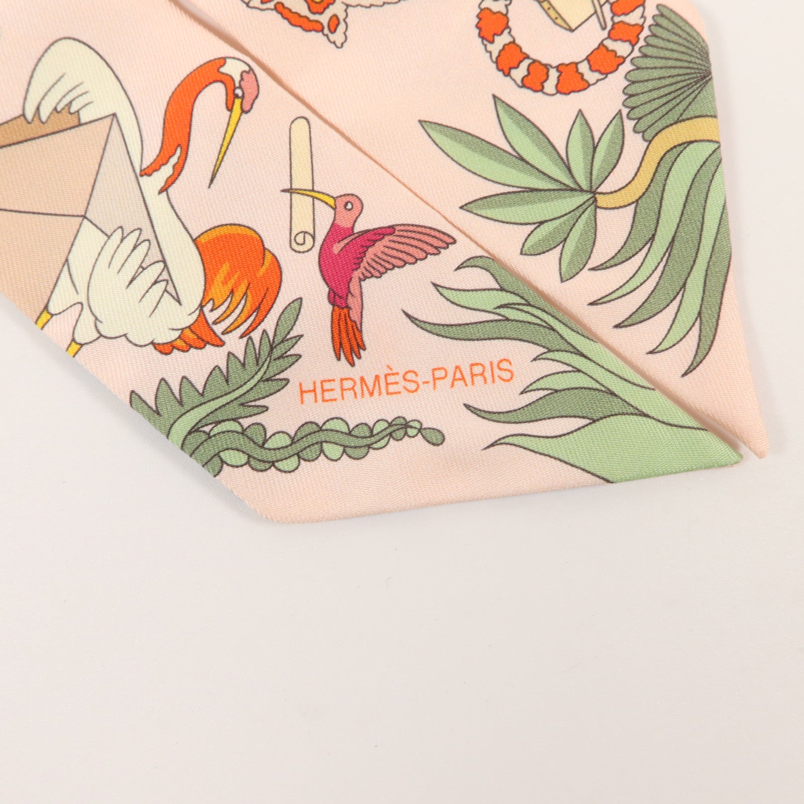 HERMES 絲質Twilly絲巾