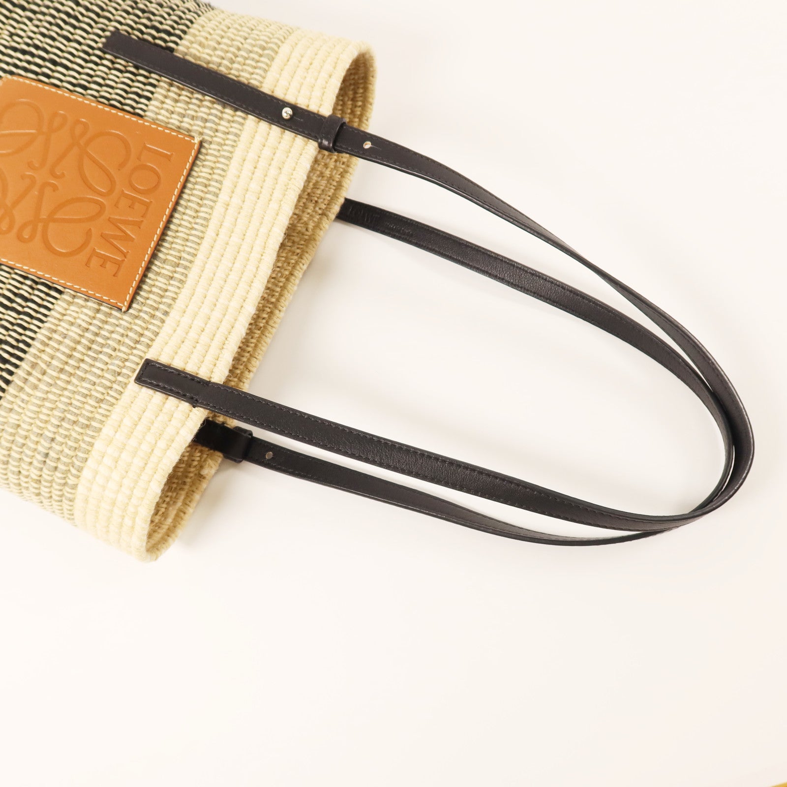 LOEWE Raffia Square Basket肩背袋