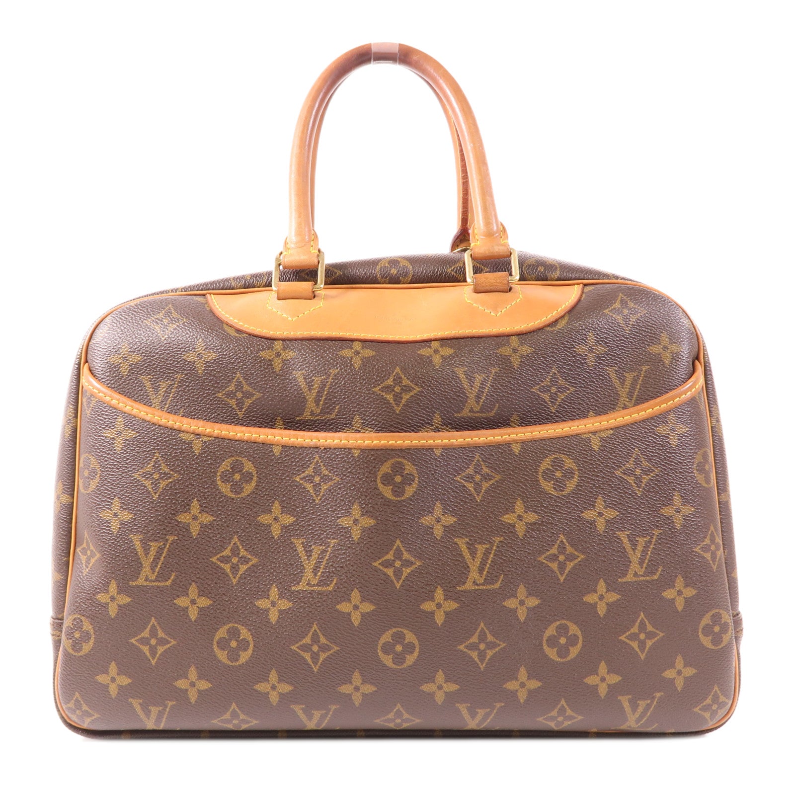 LOUIS VUITTON Monogram Deauville金扣手挽袋