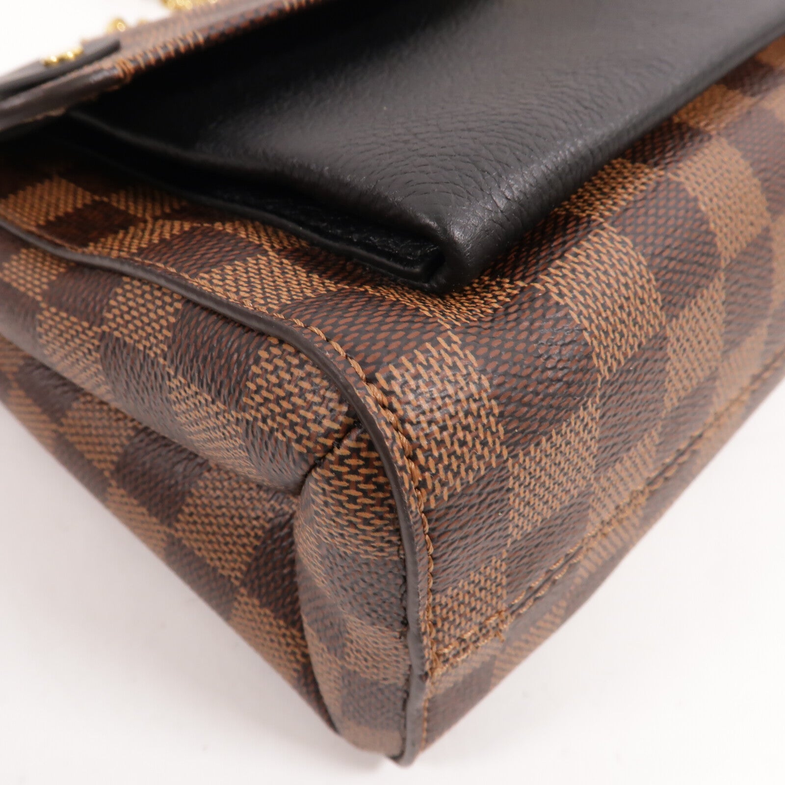 LOUIS VUITTON Damier Vavin PM金扣鏈帶肩背袋