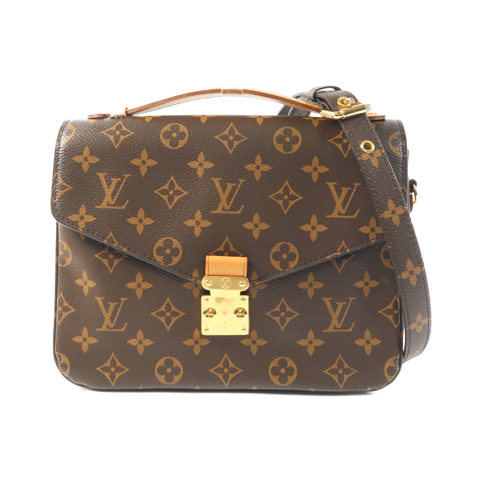 LOUIS VUITTON Monogram Pochette Metis MM金扣手挽肩背兩用袋