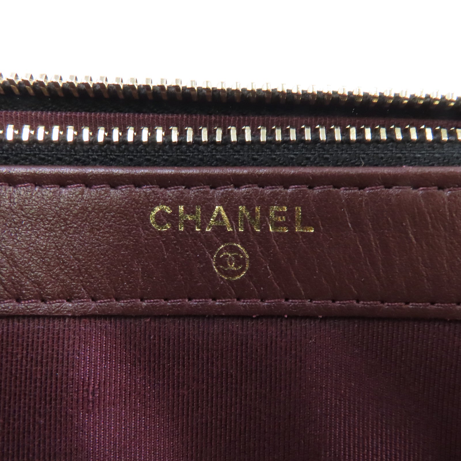 CHANEL 皮革Chain Shoulder金扣鏈帶肩背袋黑色