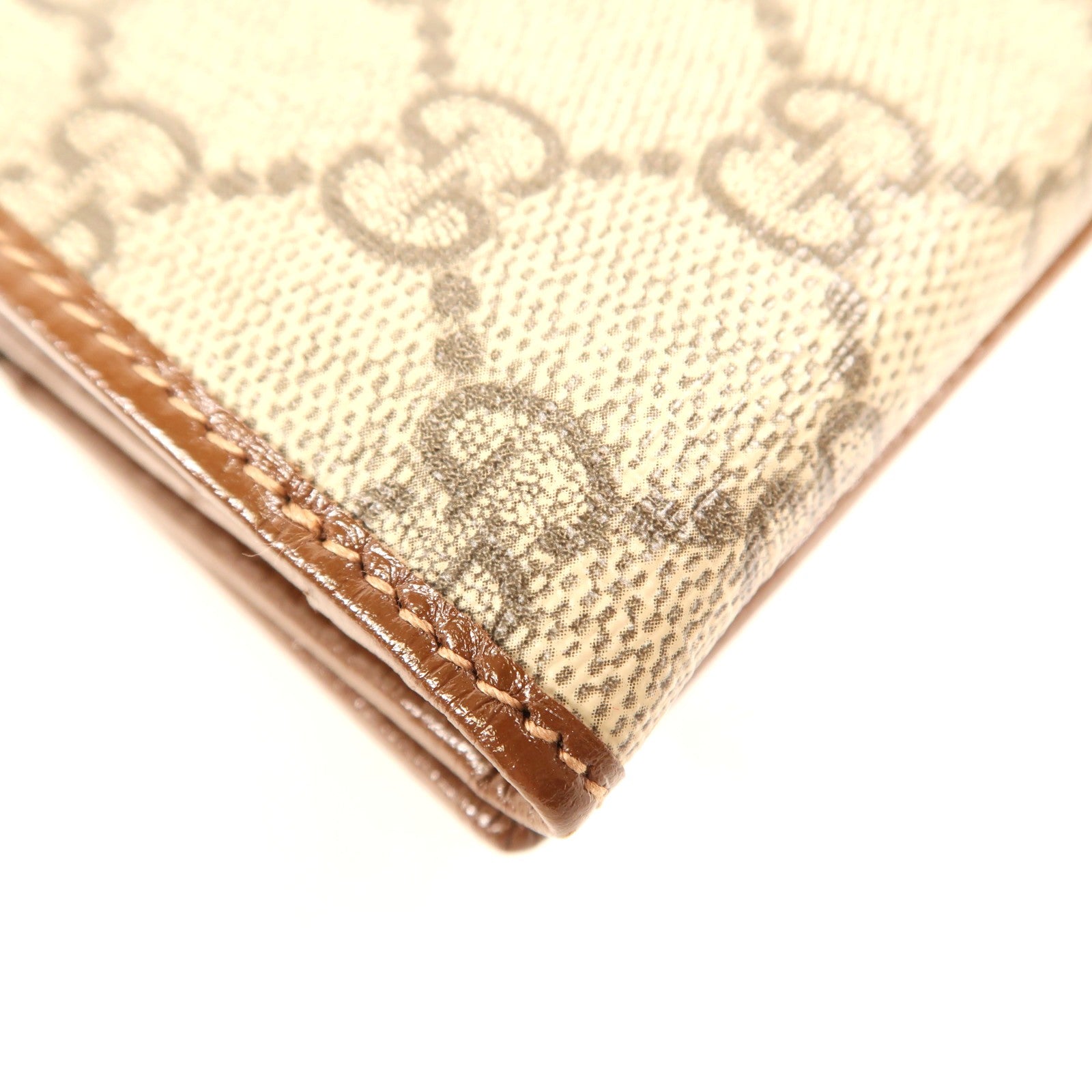 GUCCI 塗層帆布Wallet金扣錢包