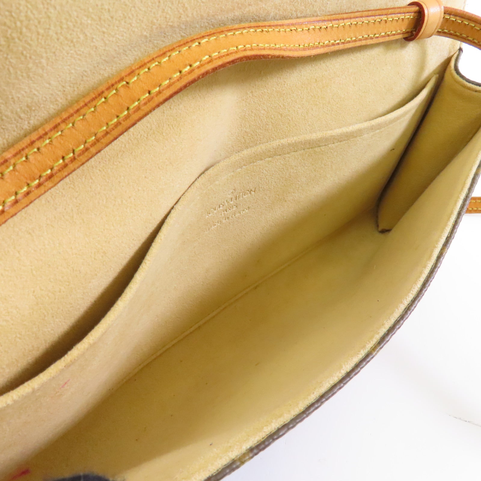 LOUIS VUITTON 【激減優惠】Monogram Pochette Twin GM金扣肩背袋啡色