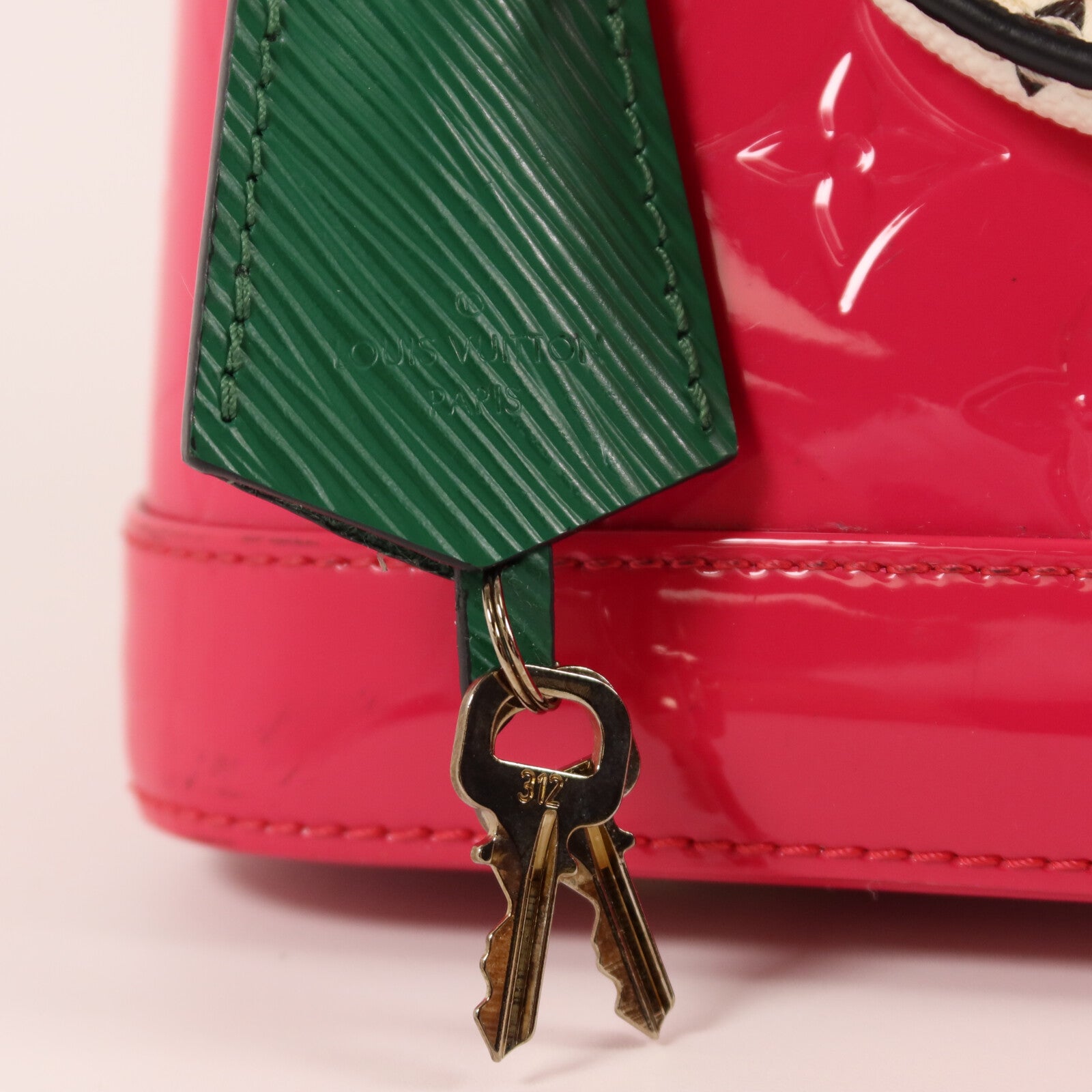 LOUIS VUITTON Monogram Vernis Alma BB手挽肩背兩用袋