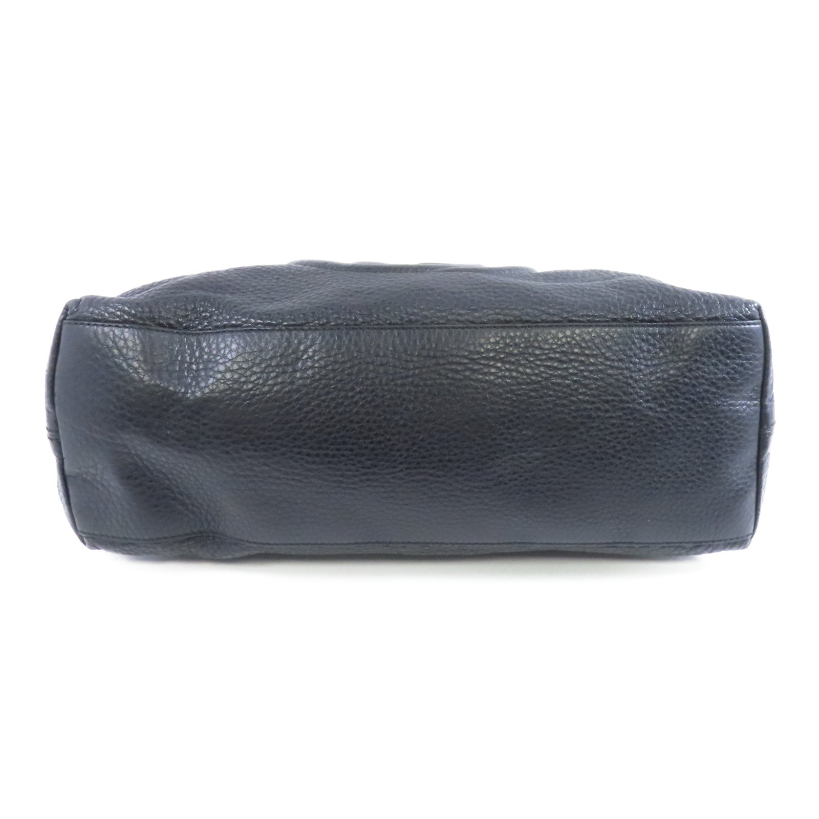 GUCCI 牛皮皮革Chain Shoulder Bag金扣鏈帶肩背袋黑色