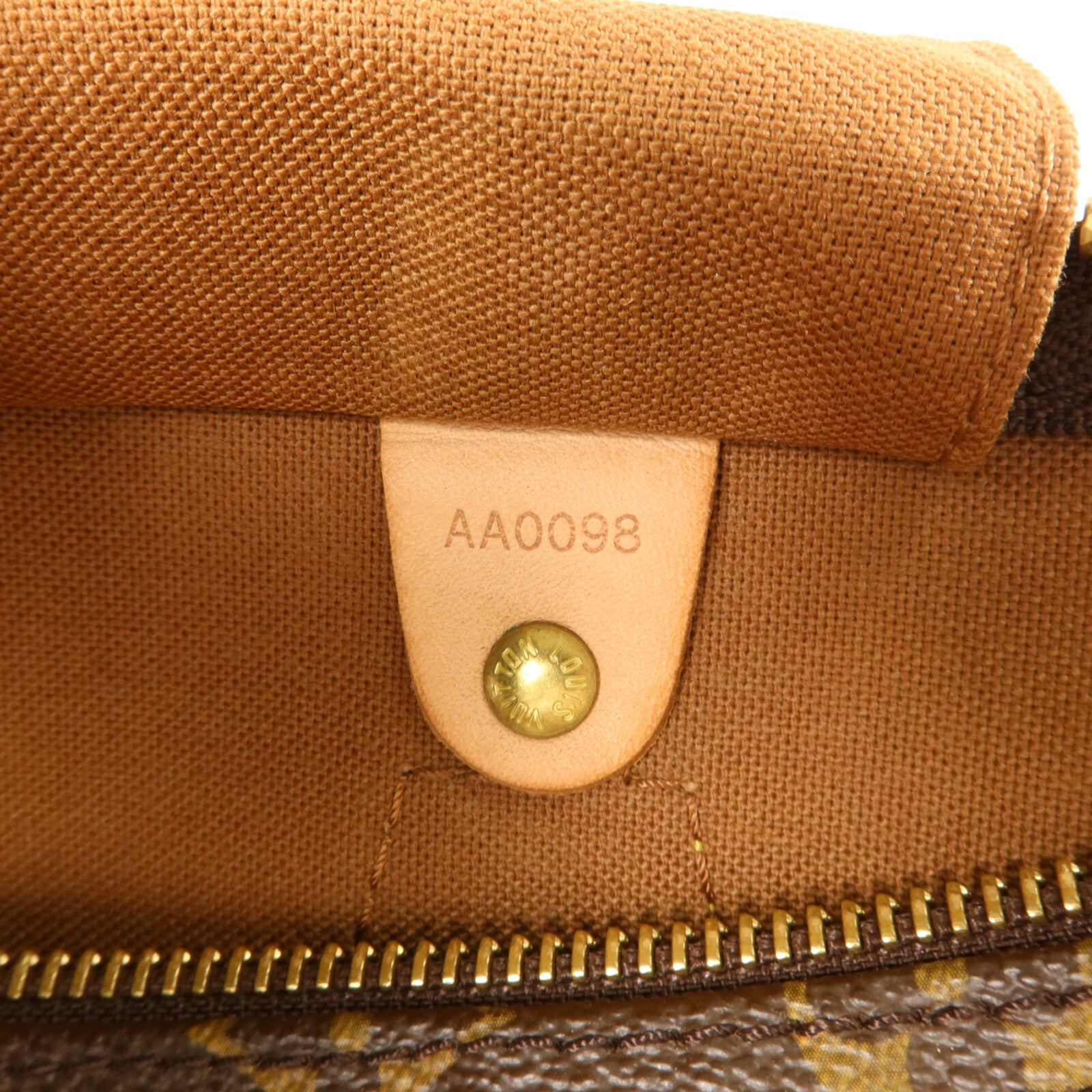 LOUIS VUITTON Monogram Speedy 35金扣手挽袋