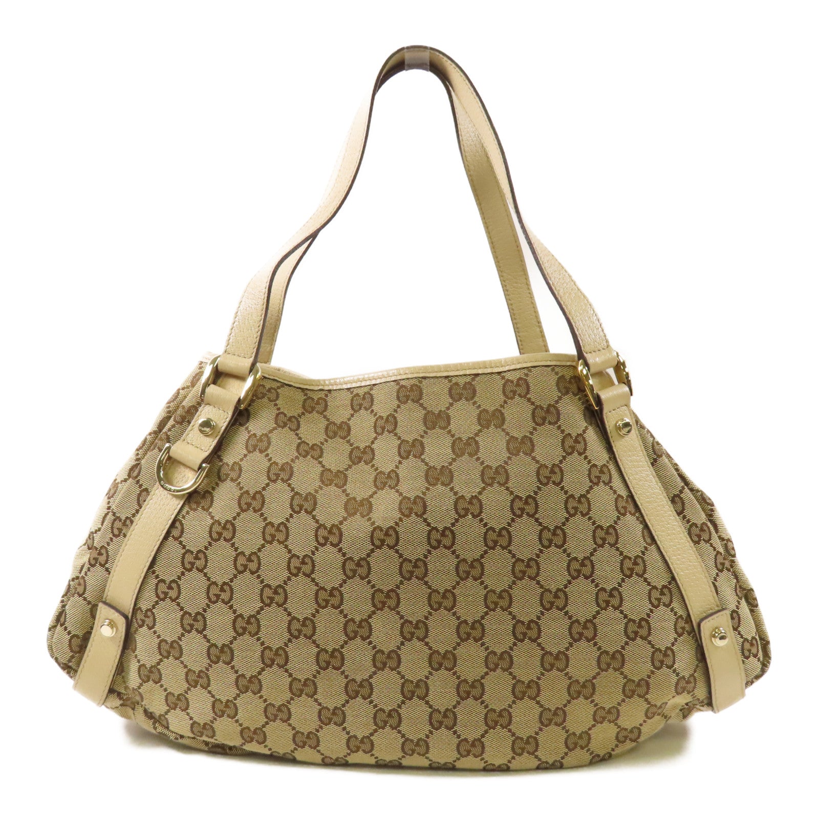 GUCCI 帆布Shoulder Bag金扣肩背袋