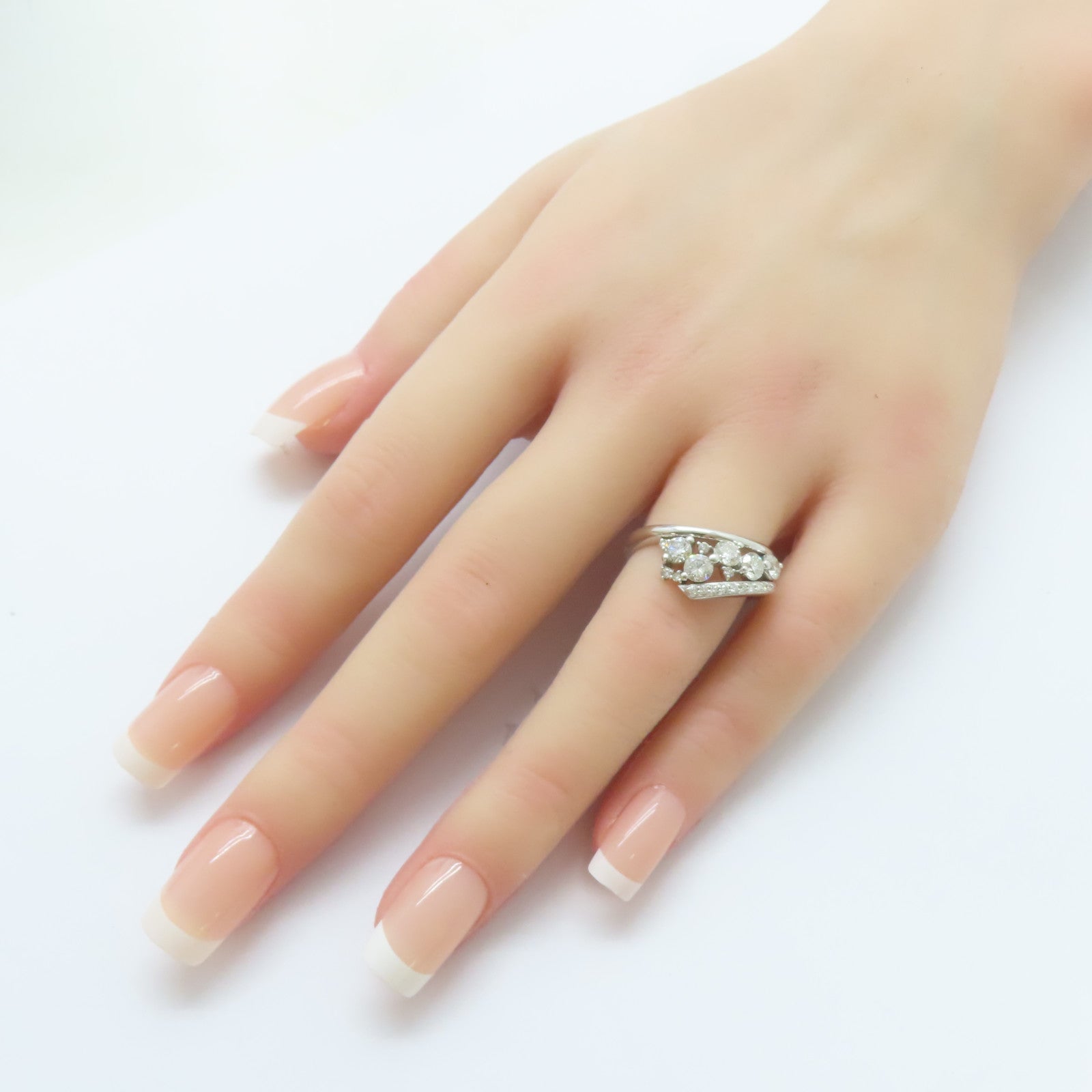 JEWELRY 18K白金Diamond Ring戒指US#7