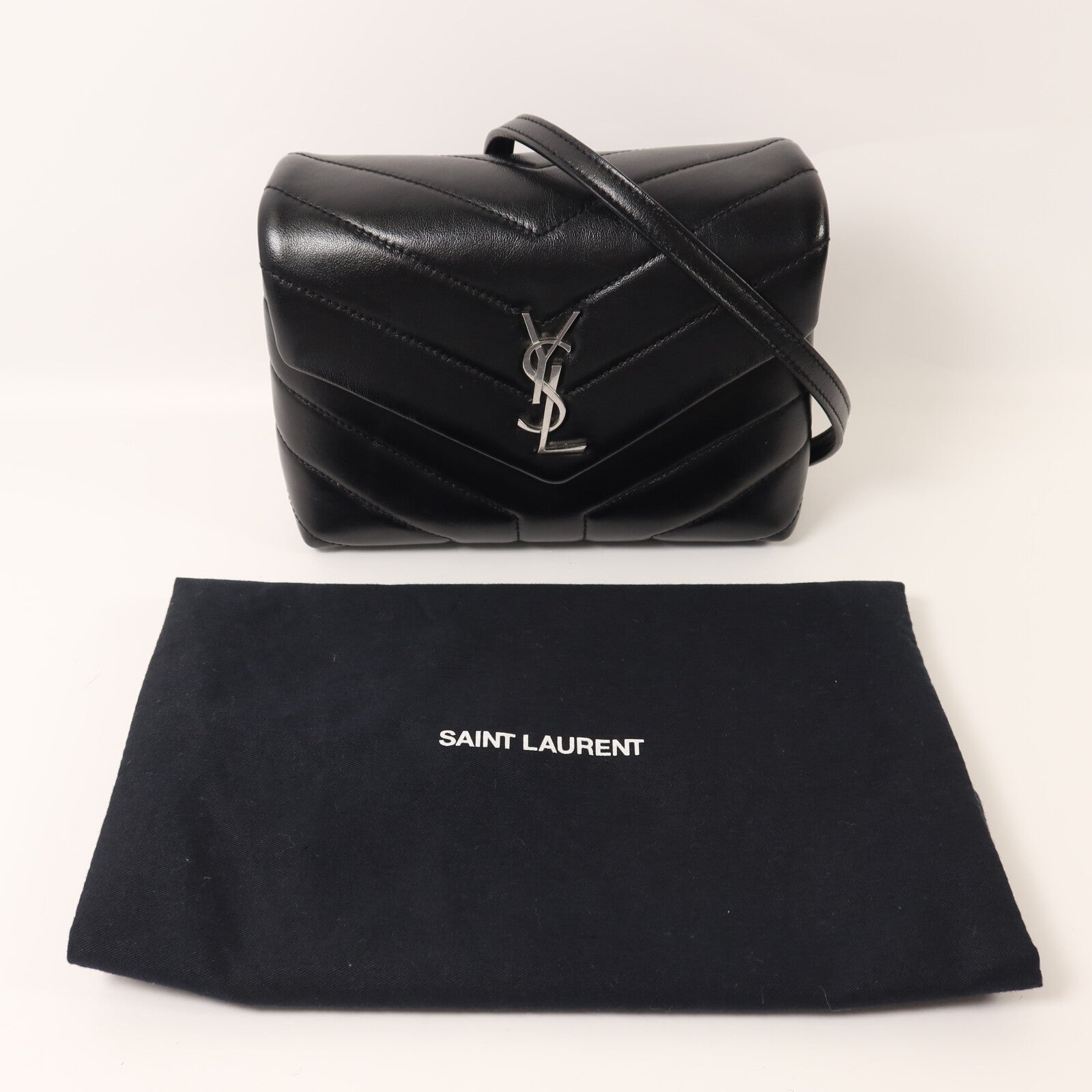 SAINT LAURENT 牛皮皮革Loulou Toy肩背袋