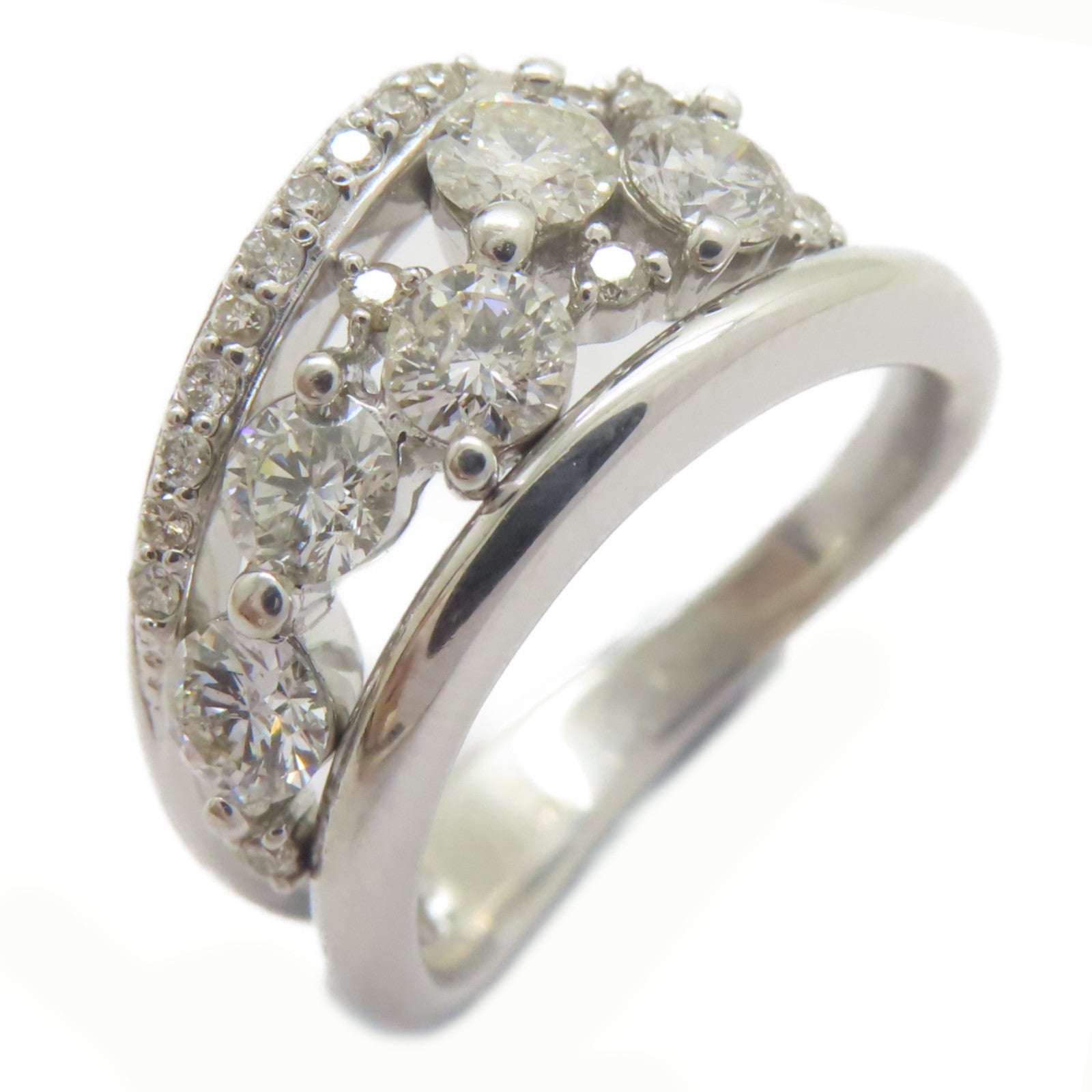 JEWELRY 18K白金Diamond Ring戒指US#7