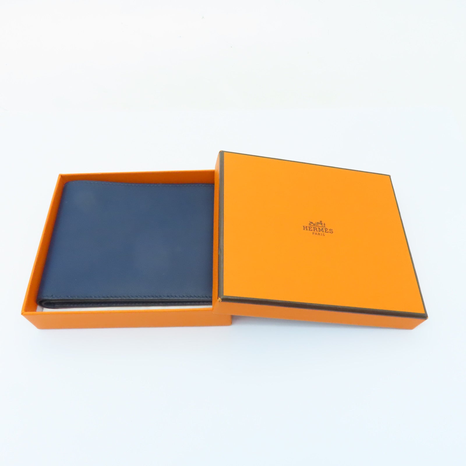 HERMES 【激減優惠】Swift皮革Wallet錢包藍色Blue Sapphire