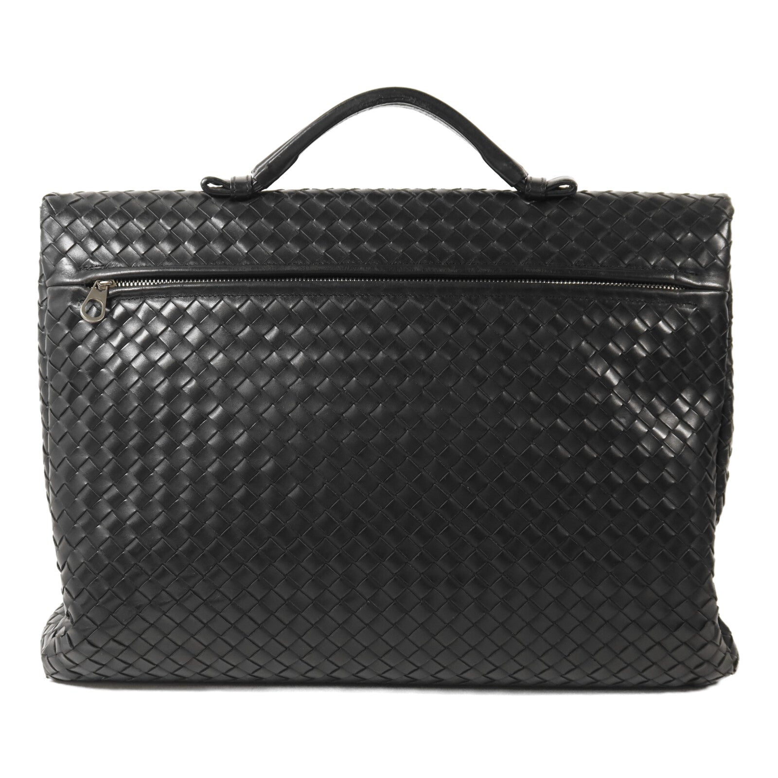 BOTTEGA VENETA 牛皮皮革Brief Case銀扣公事包
