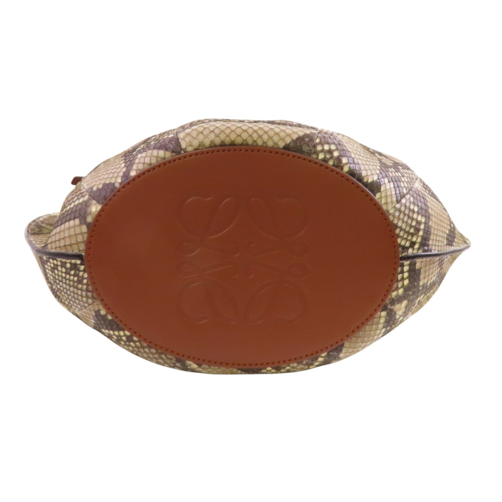 LOEWE 蛇皮皮革Shell Tote Small Tote Bag肩背袋