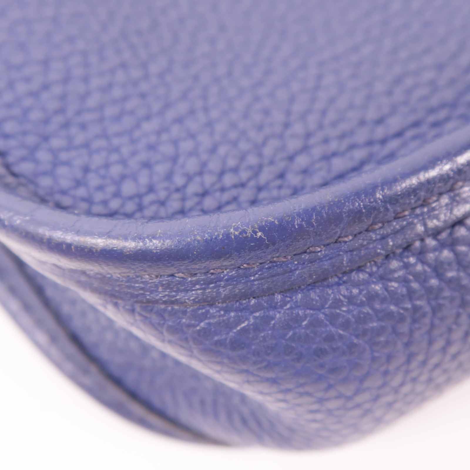HERMES Clemence皮革Evelyne TPM金扣肩背袋Bleu Saphir