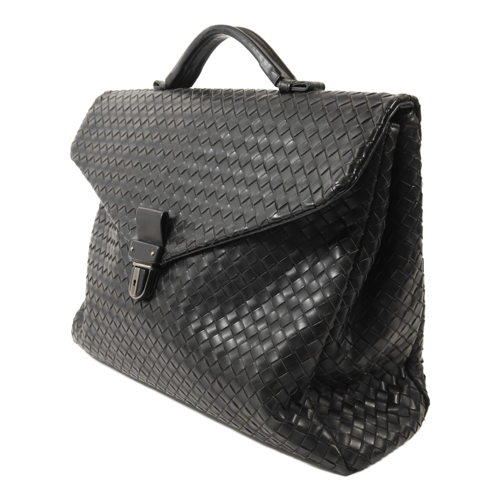 BOTTEGA VENETA 【激減優惠】牛皮皮革Brief Case銀扣公事包