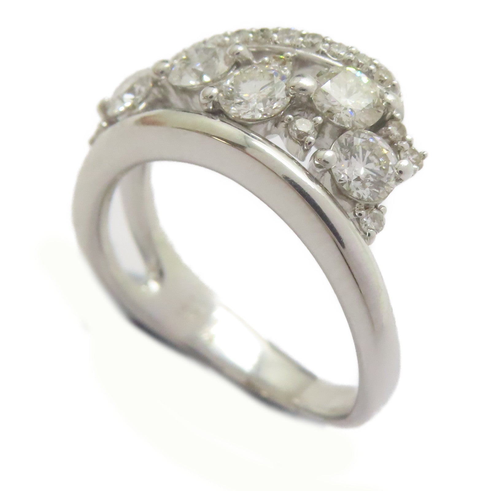 JEWELRY 18K白金Diamond Ring戒指US#7