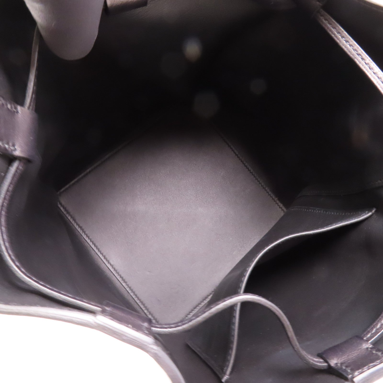 HERMES Licol 17 Shoulder Bag Swift Leather Black