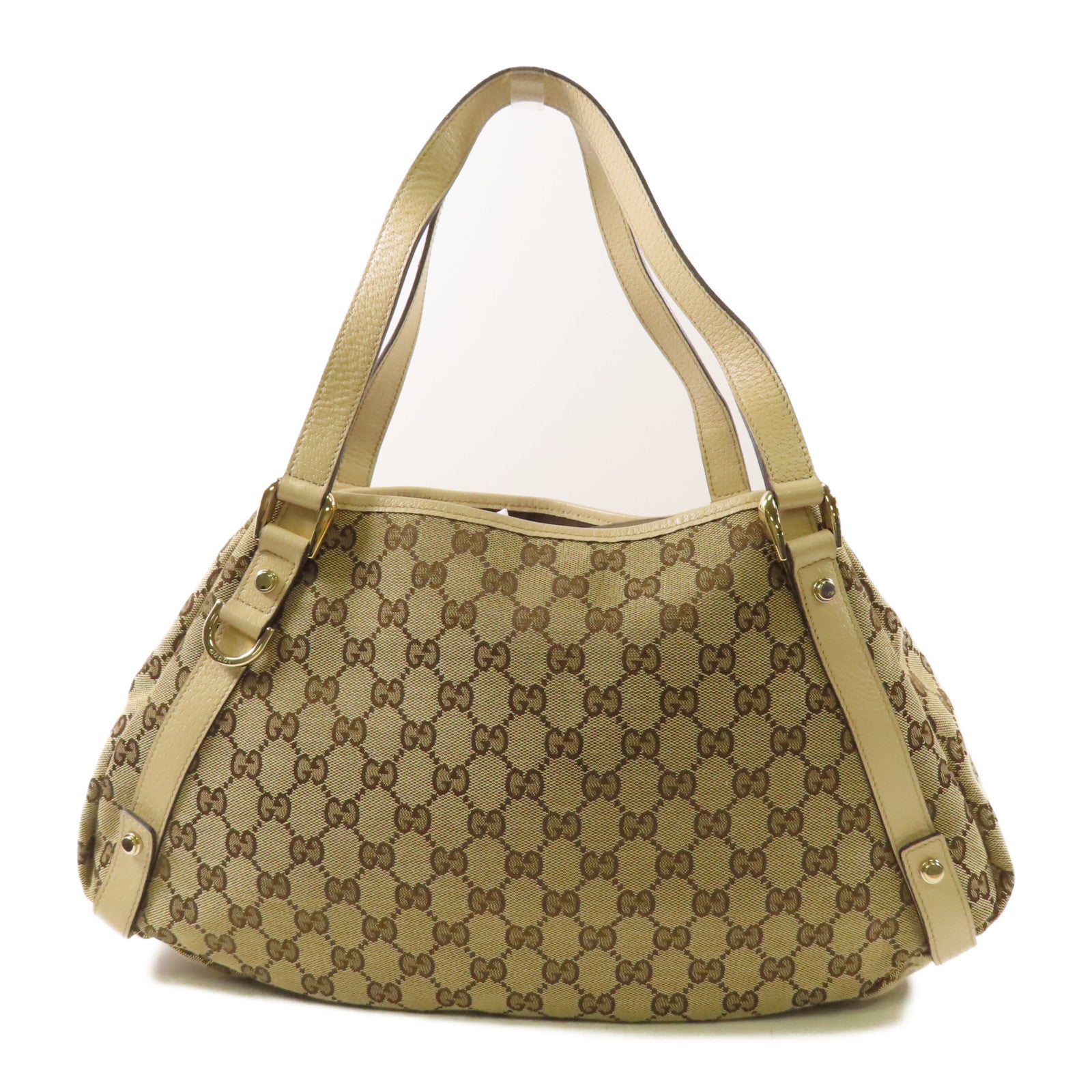 GUCCI 帆布Shoulder Bag金扣肩背袋