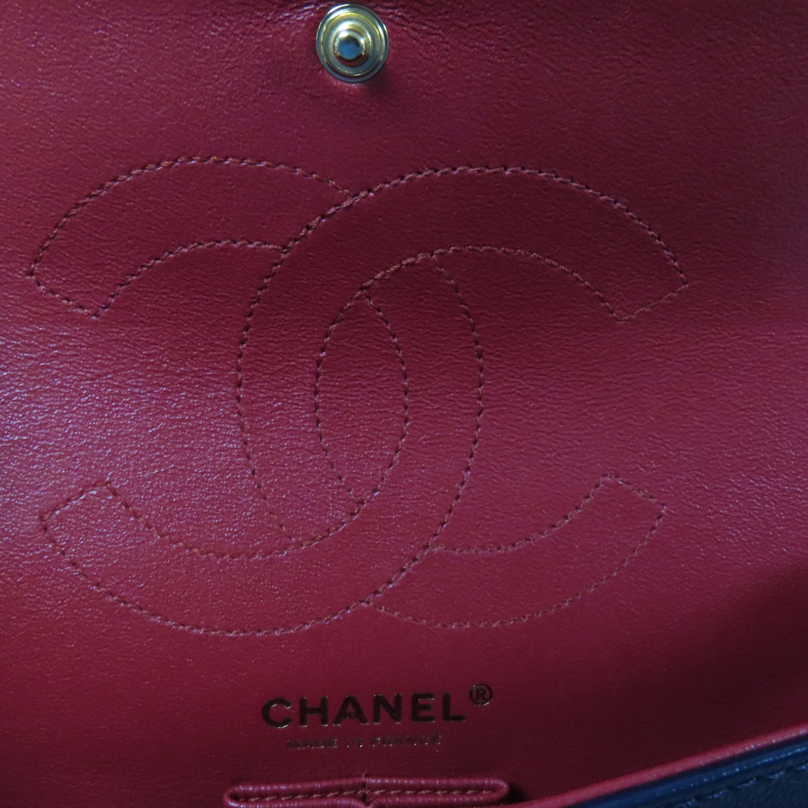 CHANEL 牛皮皮革2.55金扣鏈帶肩背袋