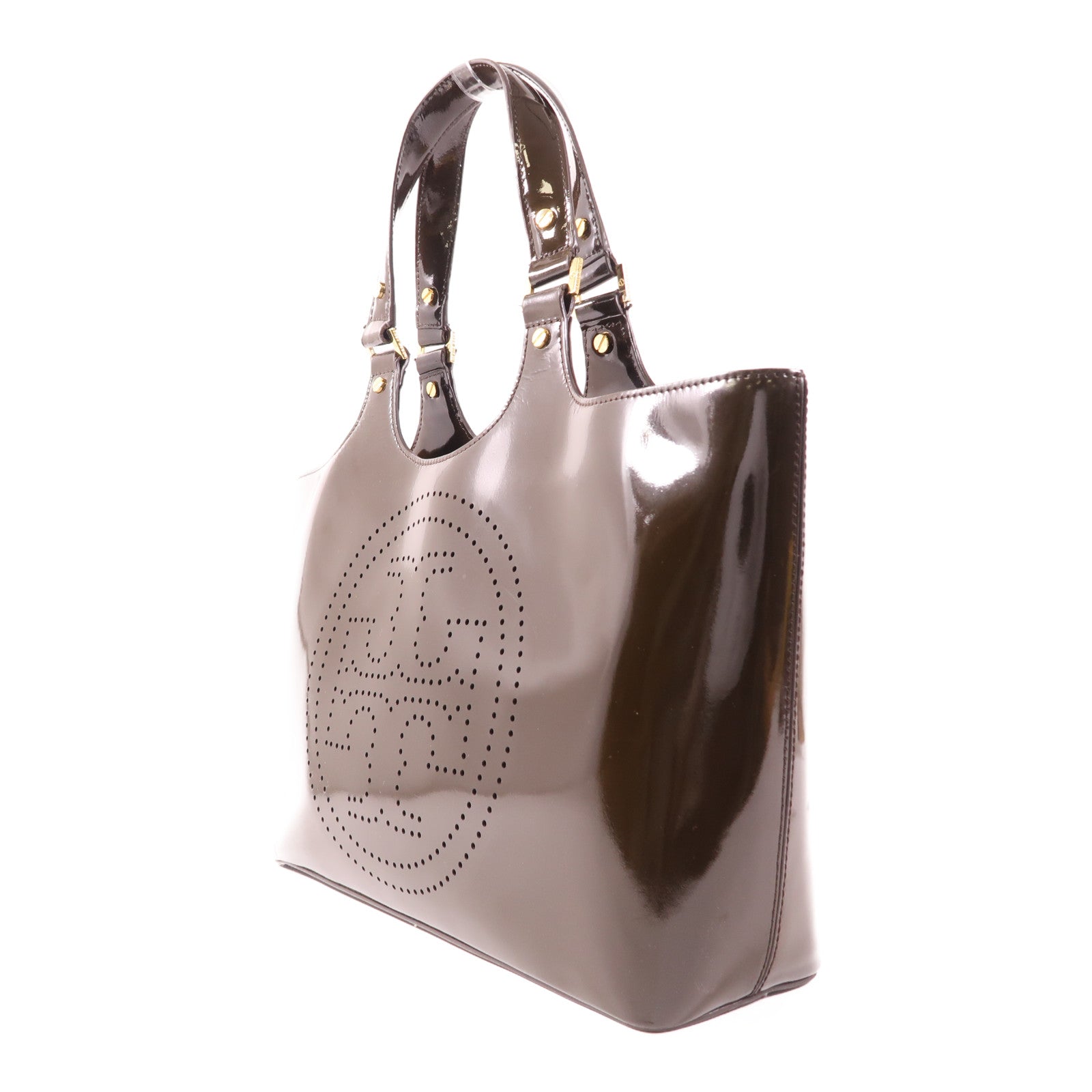 Tory Burch 漆皮皮革Tote Bag金扣手挽袋