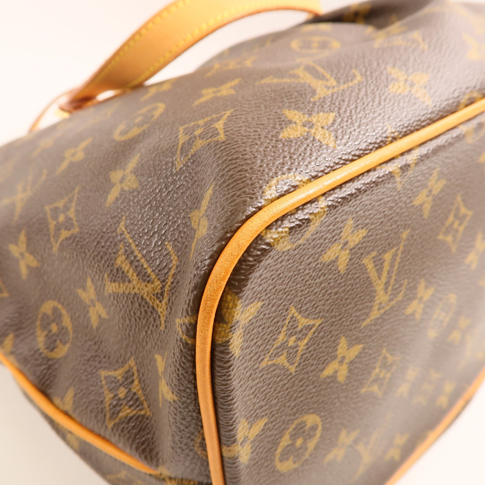 LOUIS VUITTON Monogram Palermo PM金扣手挽肩背兩用袋棕色