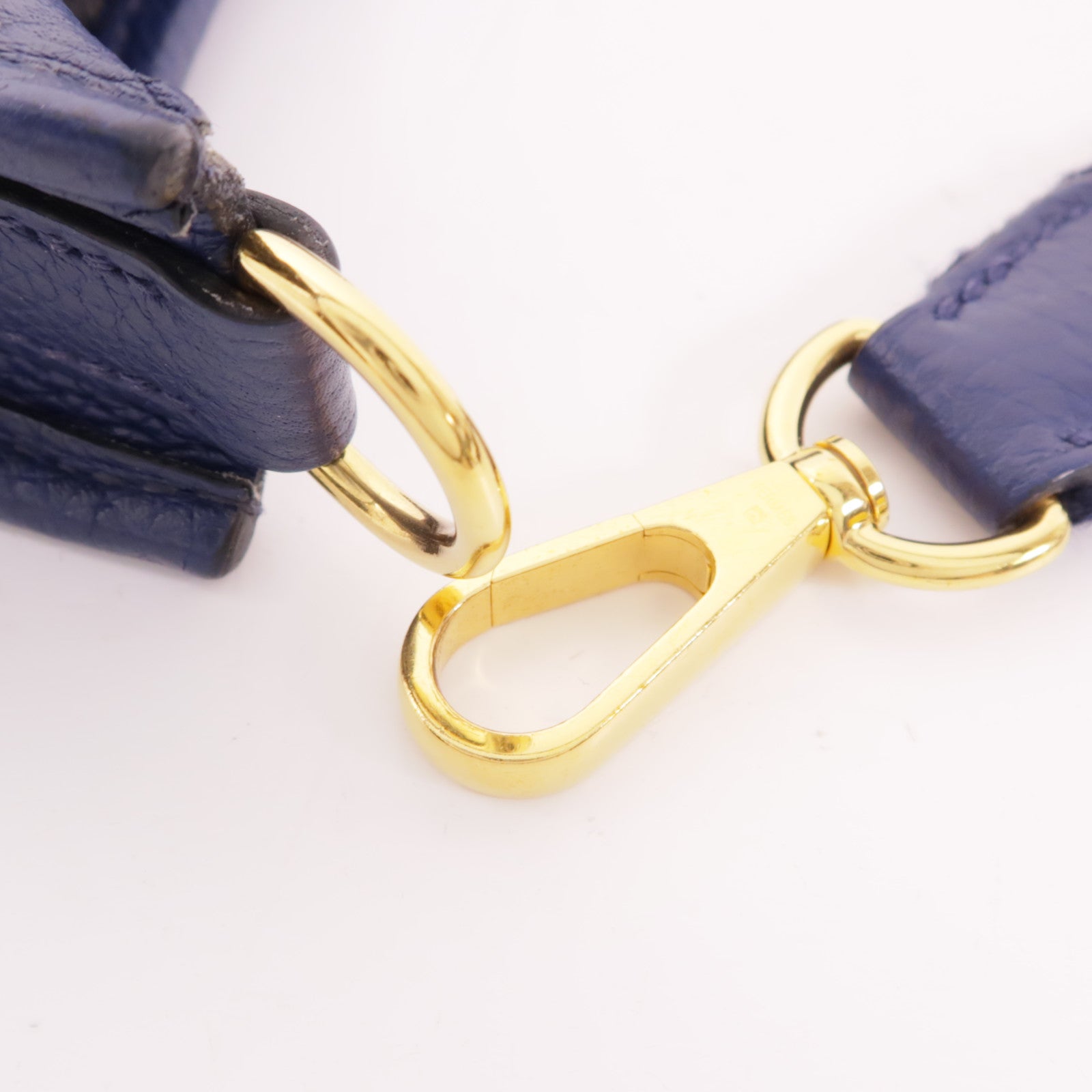 HERMES Clemence皮革Evelyne TPM金扣肩背袋Bleu Saphir