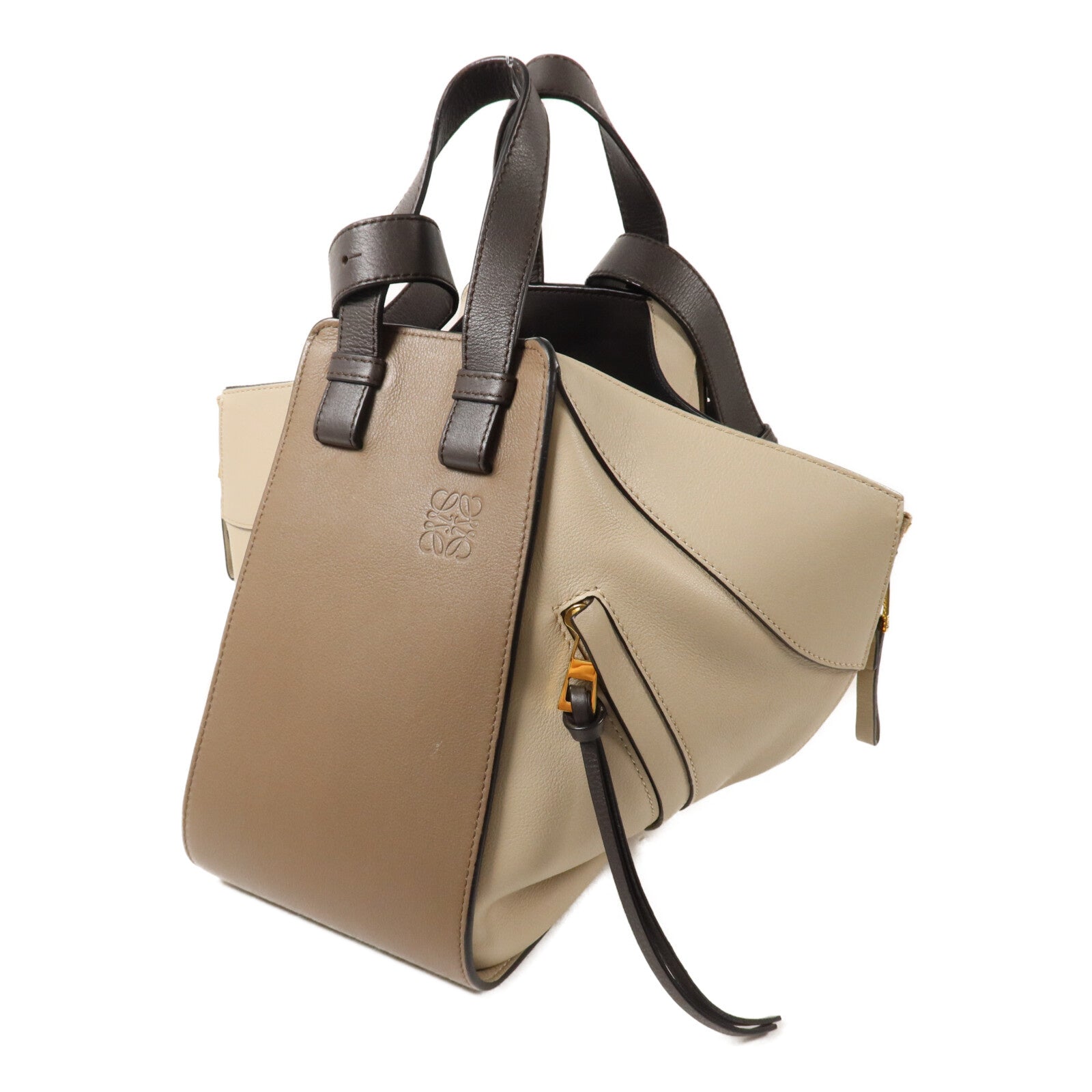 LOEWE 牛皮皮革Hammock Medium手挽肩背兩用袋