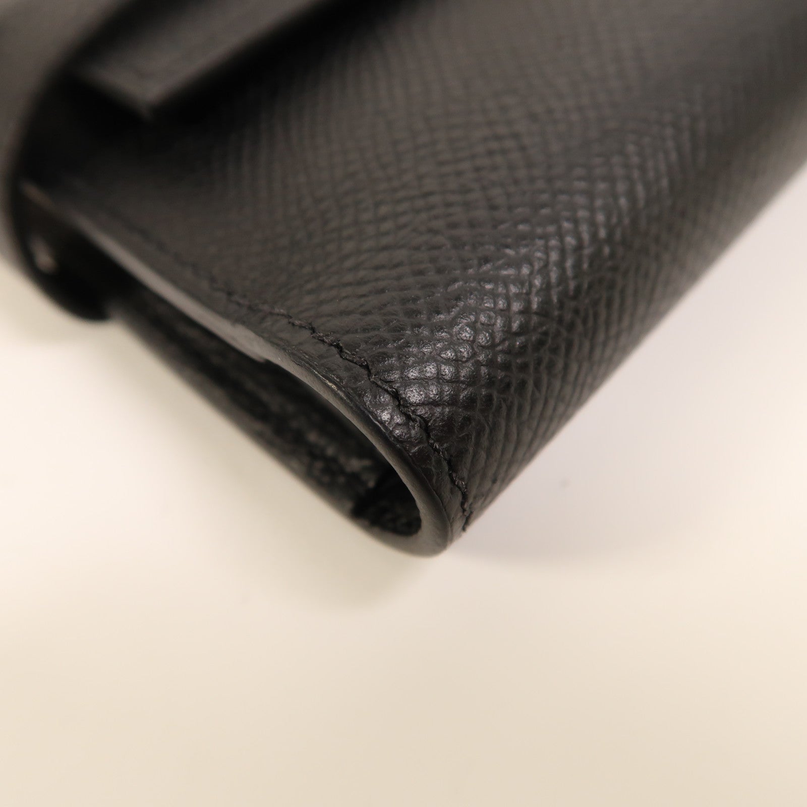 HERMES Epsom皮革Kelly Compact Wallet金扣錢包