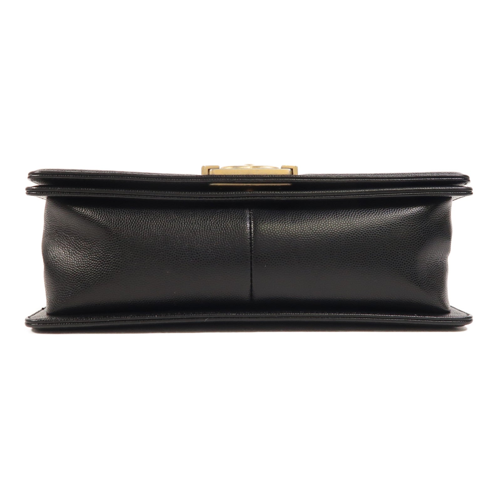 CHANEL 牛皮皮革Boy 25金扣鏈帶肩背袋