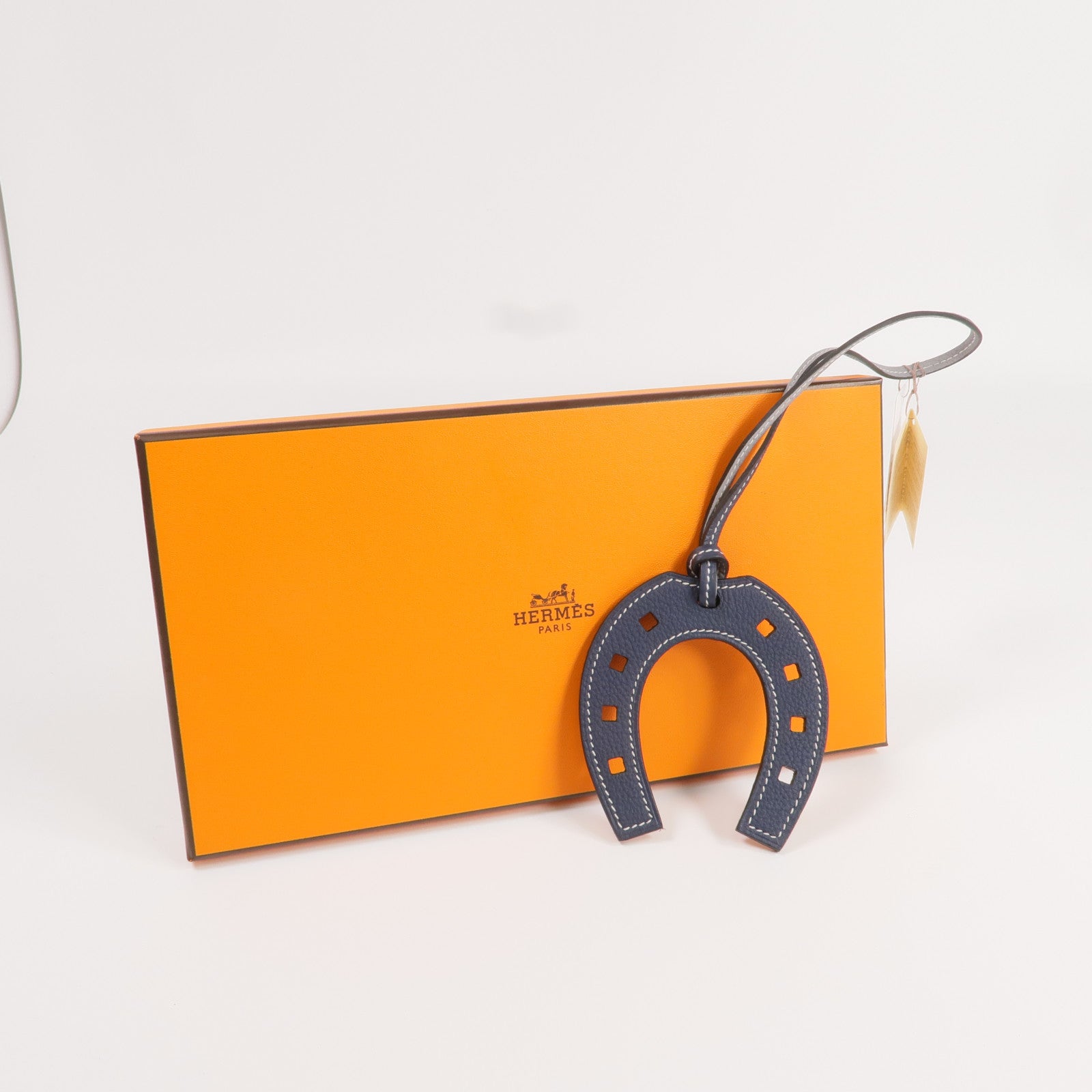 HERMES Togo皮革Paddock Horse Shoe Charm掛飾